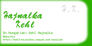 hajnalka kehl business card